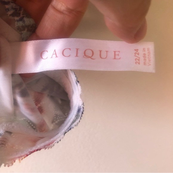 ❤️Cacique Lace Floral Bralette Bra Size 22/24 - Picture 6 of 7